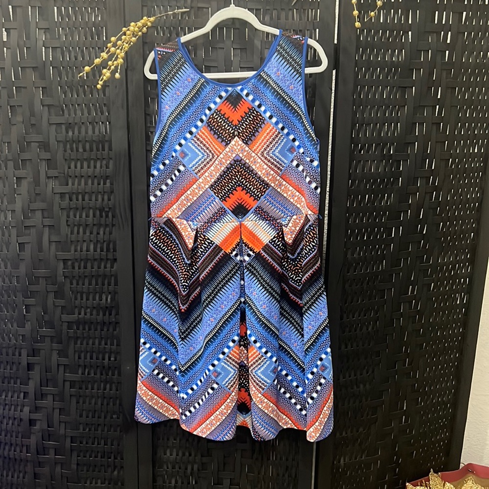 Liz Claiborne tribal dress